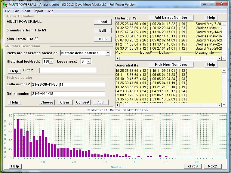 Click to view Analysis Lotto 3.7 screenshot