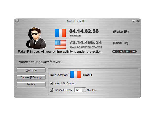 Click to view Auto Hide IP 5.4.5.8 screenshot