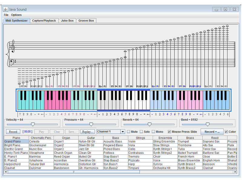 Click to view Java_Sound 1.0 screenshot