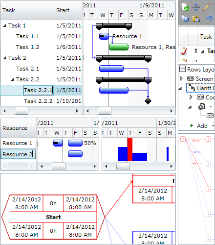Click to view Gantt Chart Light Library 4.3.33 screenshot