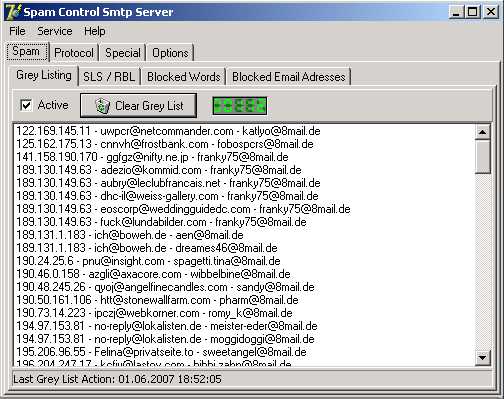 Click to view Spam Control (Server) 1.60 screenshot