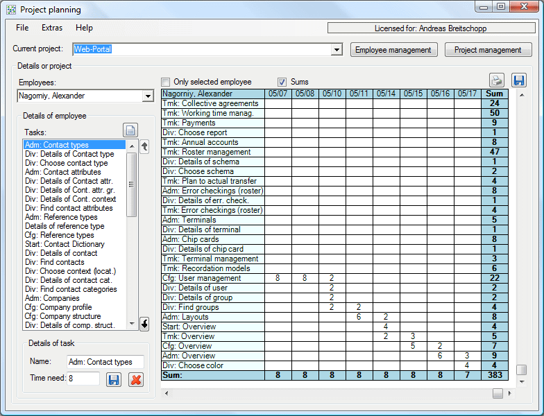 Click to view Project Planning 1.2.2 screenshot