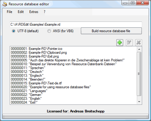 Click to view Resource Database Editor 2.4.2 screenshot