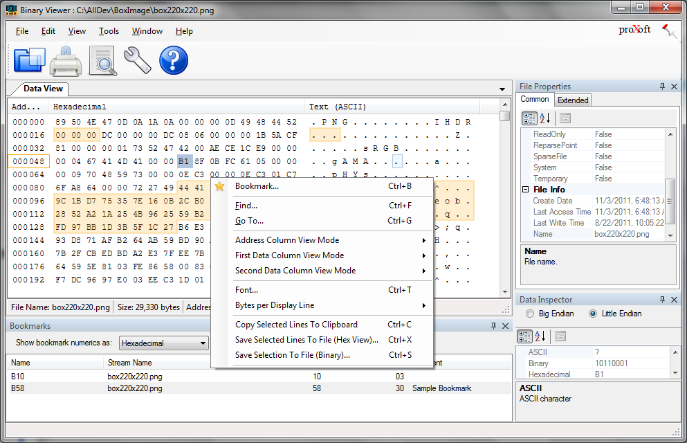 Click to view Binary Viewer 4.14.9.17 screenshot