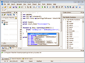 Click to view Perl Studio 2.6.2 screenshot