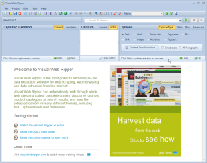 Click to view Visual Web Ripper 2.125.2 screenshot