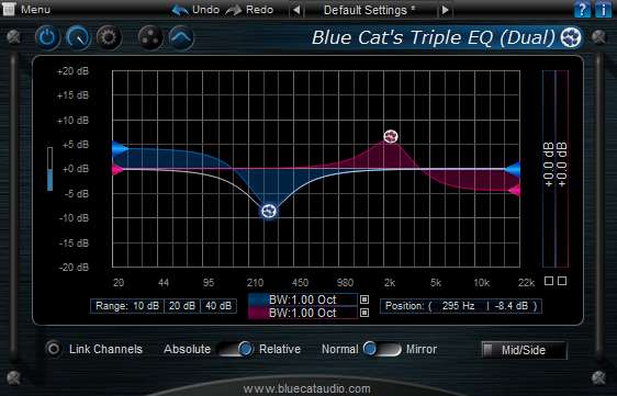 Click to view Blue Cat's Triple EQ 4.1 screenshot