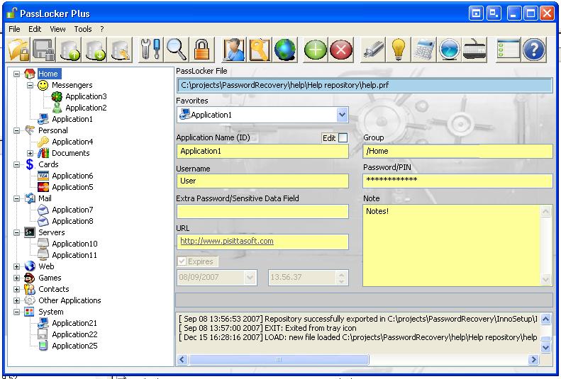 Click to view PassLocker Plus 2.0 screenshot