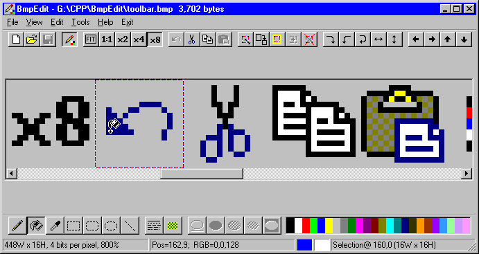 Click to view BmpEdit 1.07 screenshot