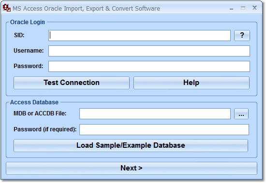 Click to view MS Access Oracle Import, ../36217/Export__amp.css; Convert Software 7.0 screenshot