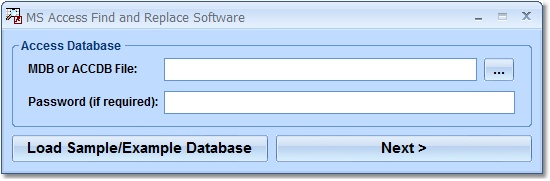 Click to view MS Access Find and Replace Software 7.0 screenshot