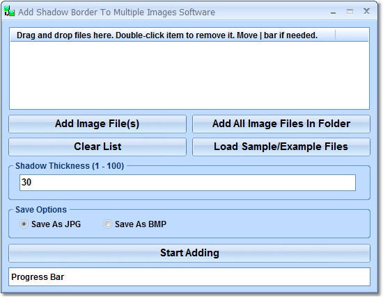 Click to view Add Shadow Border To Multiple Images Software 7.0 screenshot