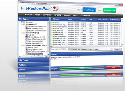 Click to view FileRestorePlus 3.0.5.313 screenshot