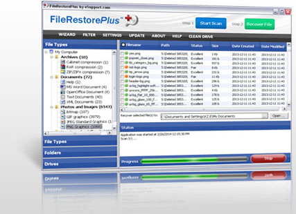 Click to view FileRestorePlus 3.0.5.313 screenshot