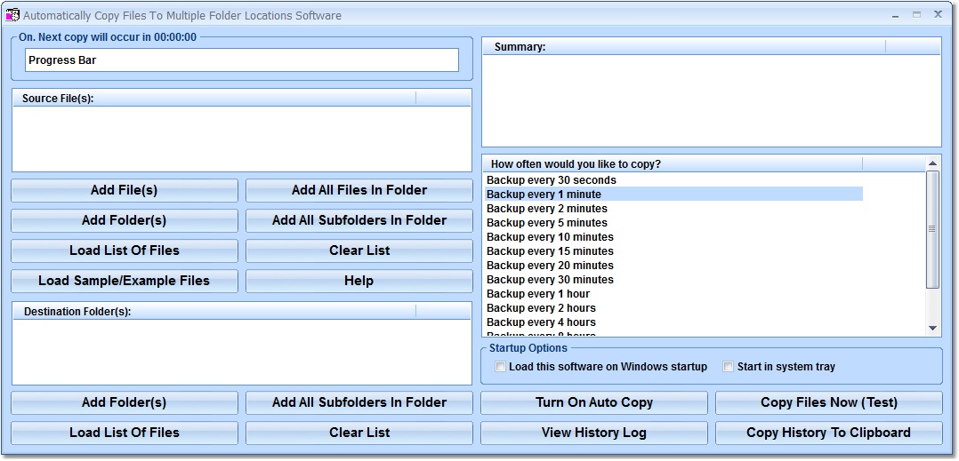 Click to view Automatically Copy Files To Multiple Folder Locati 7.0 screenshot