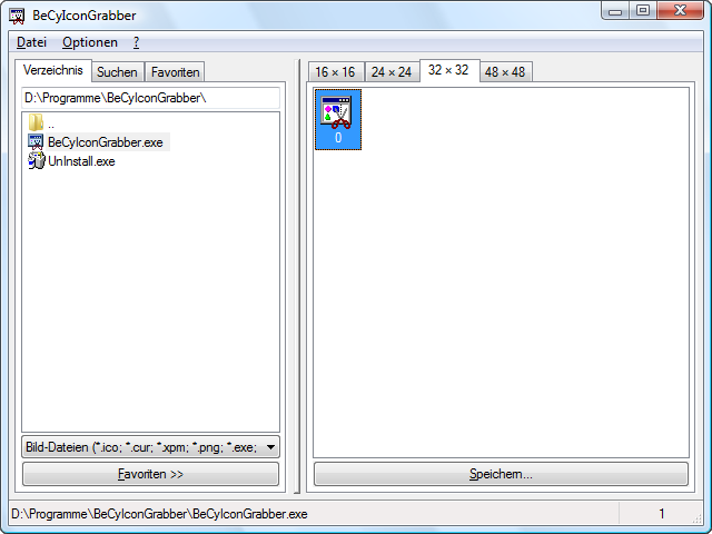 Click to view BeCyIconGrabber 2.30 screenshot