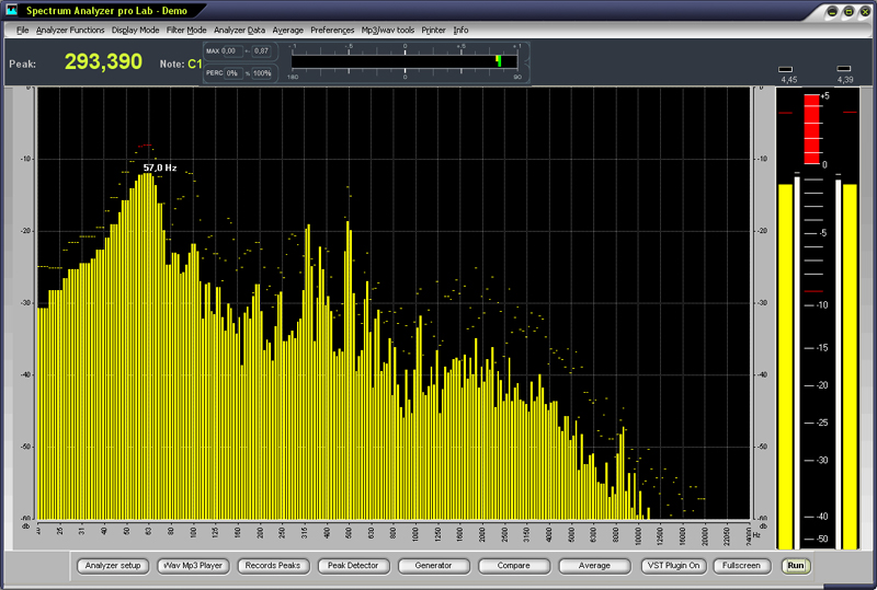 Click to view Spectrum Ananlyzer pro 4.6 screenshot