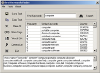 Click to view Best Keywords Finder 1.2 screenshot