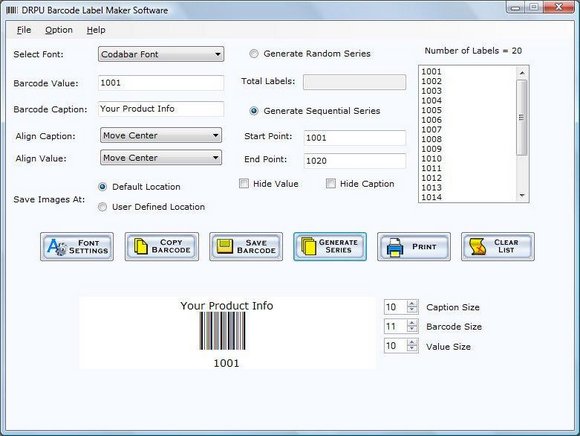 Click to view Barcode 3.0.1.5 screenshot