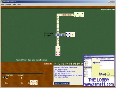 Click to view Tams11 Block Dominoes 1.0.3.3 screenshot