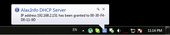 Click to view Alax.Info DHCP Server 1.1.0 screenshot