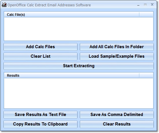 Click to view OpenOffice Calc Extract Email Addresses Software 7.0 screenshot