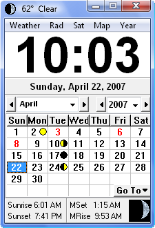 Click to view Click Clock 2.9.8 screenshot