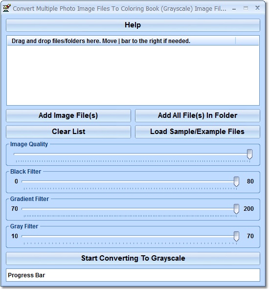 Click to view Convert Multiple Photo Image Files To Coloring Boo 7.0 screenshot