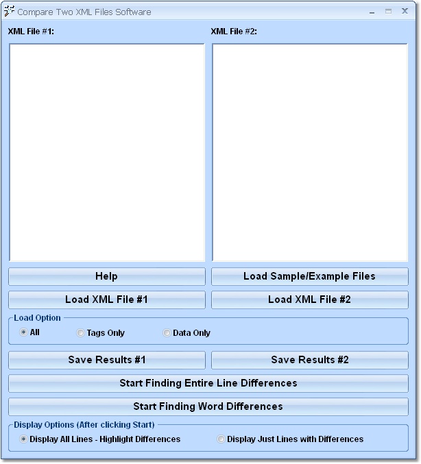 Click to view Compare Two XML Files Software 7.0 screenshot