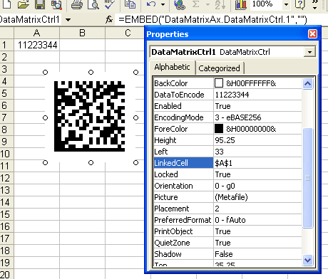 Click to view DataMatrix ActiveX 3.6 screenshot