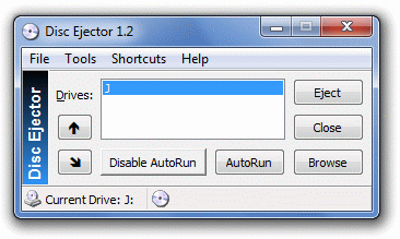 Click to view Disc Ejector 1.2 screenshot