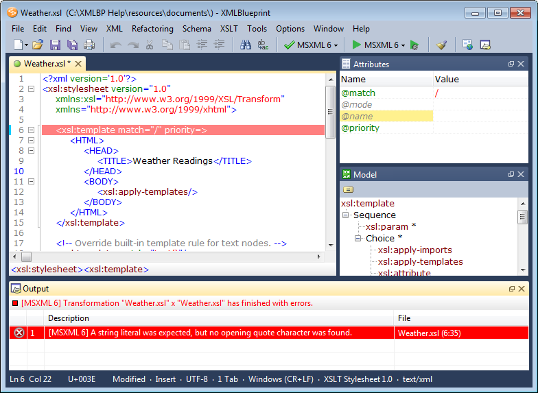Click to view XMLBlueprint XML Editor 10.9 screenshot