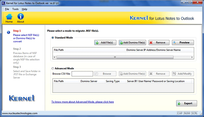 Click to view Notes to Exchange Migration 8.12.01 screenshot