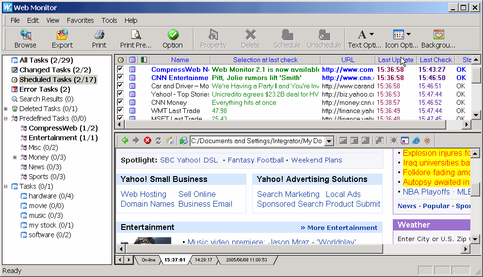 Click to view Web Monitor 3.02 screenshot