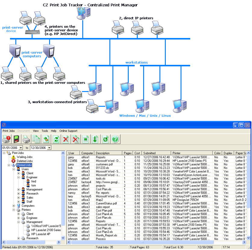 Click to view CZ Print Tracker 5.0.0.46 screenshot