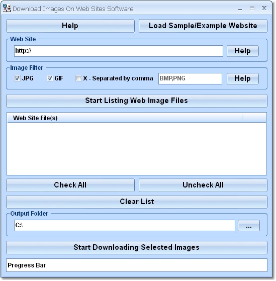 Click to view Download Images On Web Sites Software 7.0 screenshot
