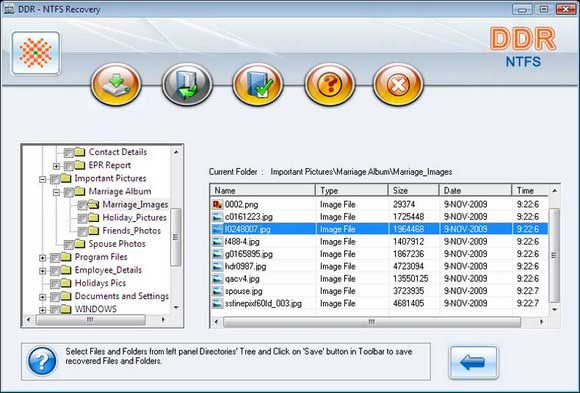 Click to view NTFS Hard Disk Recovery Software 4.0.1.6 screenshot