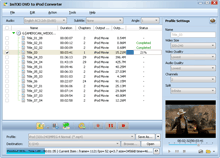 Click to view ImTOO DVD to iPod Converter 5.0.62.0115 screenshot
