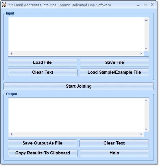 Click to view Put Email Addresses Into One Comma-Delimited Line  7.0 screenshot