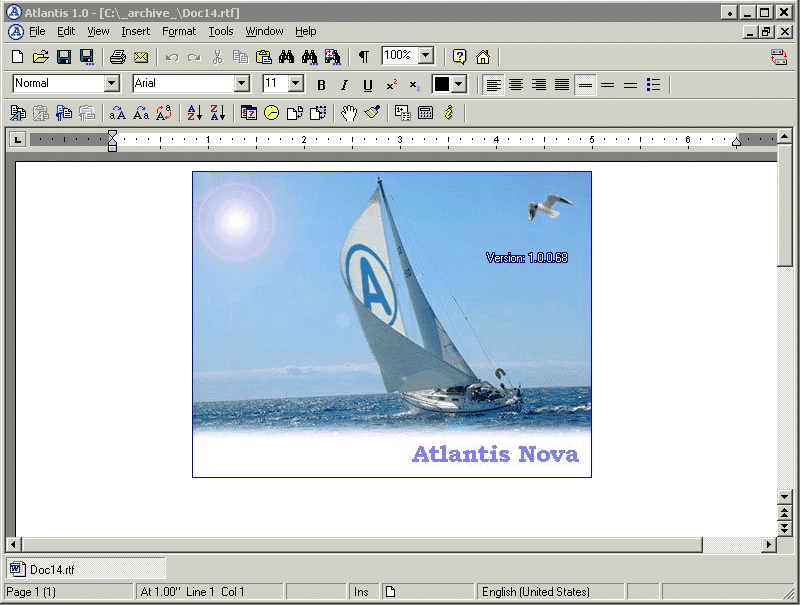 Click to view Atlantis Nova 1.0.0.71 screenshot