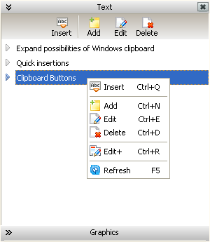 Click to view Clipboard Buttons 3.0.0 screenshot