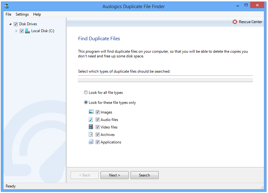 Click to view Auslogics Duplicate File Finder 4.0.0 screenshot