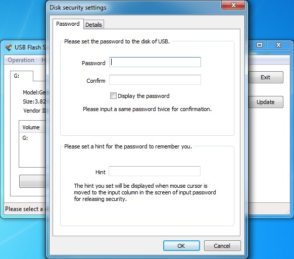 Screenshot for USB Flash Security 4.1.10.10