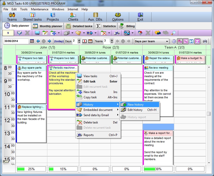 Click to view MSD Tasks 6.00 screenshot