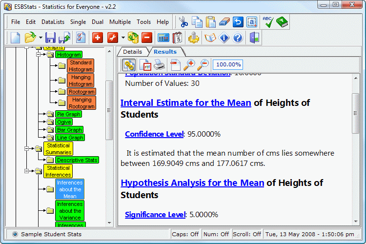 Click to view ESBStats - Statistical Analysis Software 2.2.0 screenshot