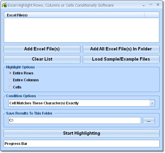 Click to view Excel Highlight Rows, Columns or Cells Conditional 7.0 screenshot