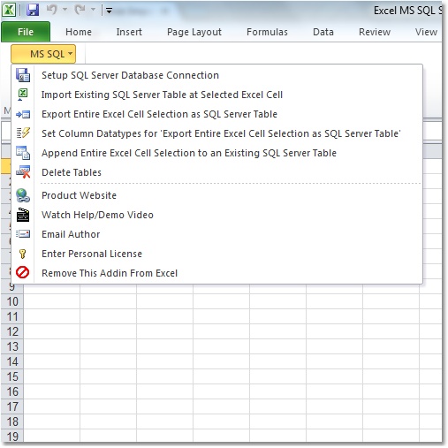 Click to view Excel MS SQL Server Import, ../36171/Export__amp.css; Convert Softw 7.0 screenshot