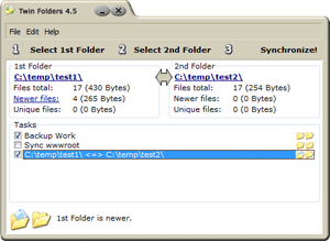 Click to view Twin Folders 4.5 screenshot