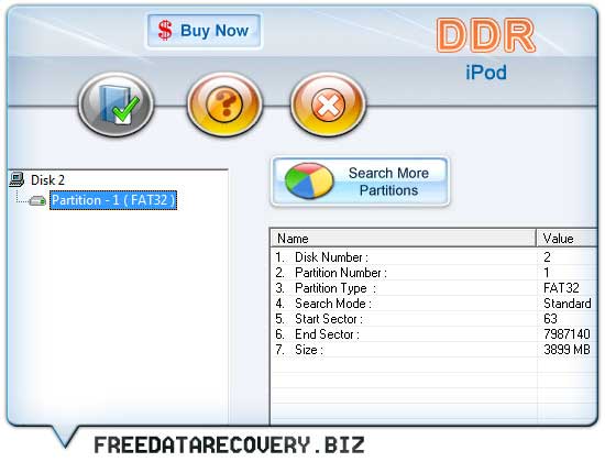 Click to view iPod Music Recovery Program 4.0.1.6 screenshot