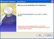 Click to view DiskDeleter 1.0.2 screenshot